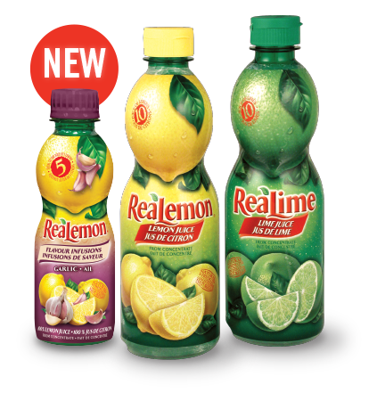 ReaLemon and ReaLime bottles with 