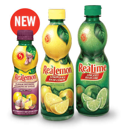 ReaLemon and ReaLime bottles with 